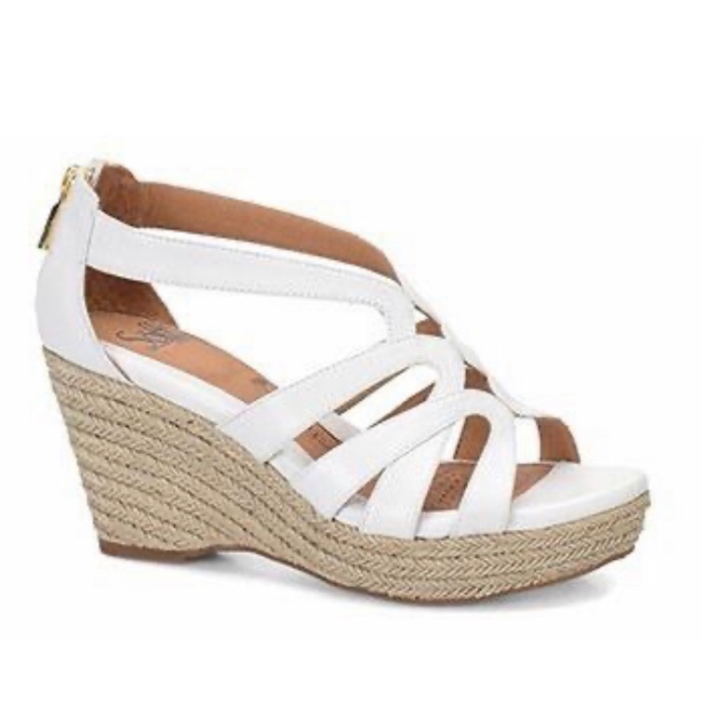 Sofft White Mariana wedge comfortable Espadrille